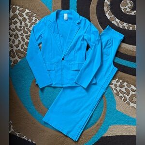 Weissman Teal Dance Pantsuit